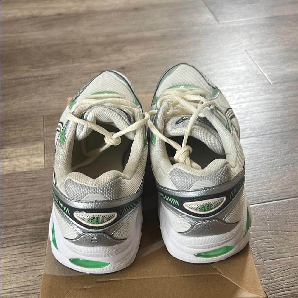 ASICS Green and White Athletic Sneakers - Picture 4 of 11